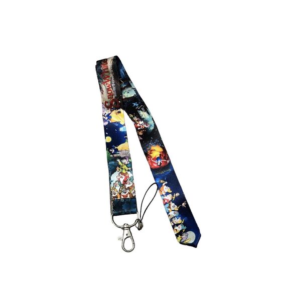 Disney Snow White Lanyard Keychain ID Badge Necklace Holder Key Holder - Picture 2 of 4